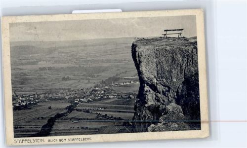 Bad Staffelstein Blick vom Staffelberg, Ortsansicht
