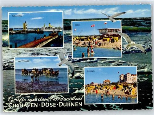 Cuxhaven Hafen, Döse, Duhnen, Wattwagen