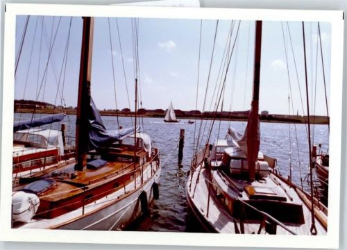 Kappeln Fotoabzug, Hafen, Boot
