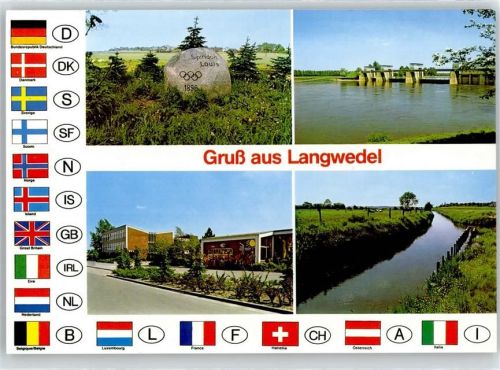 Langwedel Teilansichten, Flaggen
