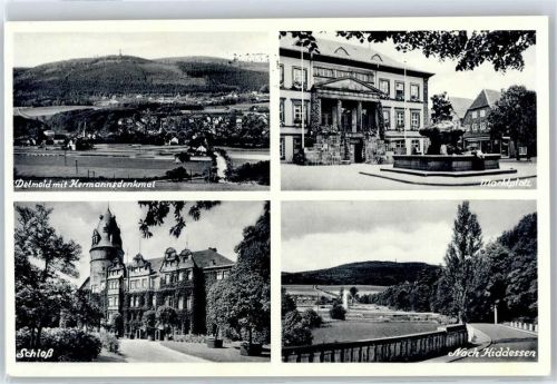 Detmold Gesamtansicht, Hermannsdenkmal, Schloss, Marktplatz