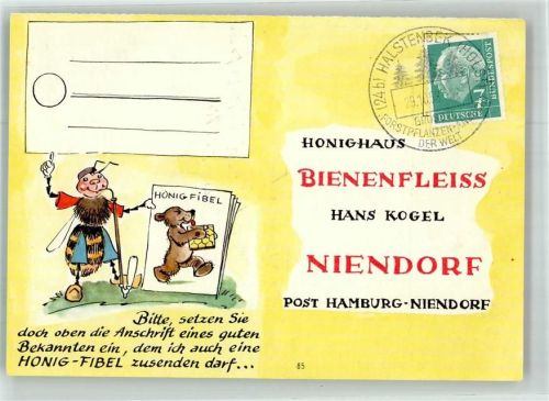 Niendorf Honig- Fibel Honighaus Bienenfleiss Hans Kogel