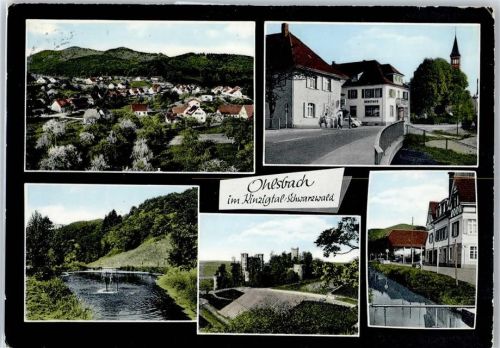 Ohlsbach Kirche, Ortsansicht, Gasthaus, Pension zum Rebstock