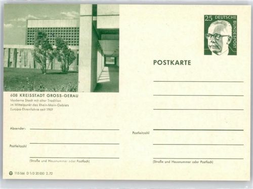 Groß-Gerau Ganzsache D1/3