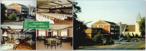 49163 W4508 Bohmte - Gasthaus Hotel Gieseke-Asshorn, Klappkarte