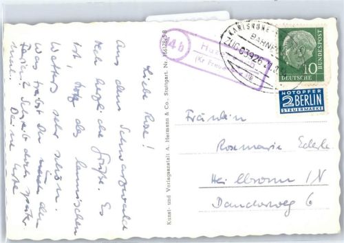 Freudenstadt Landpoststempel Hutzenbach