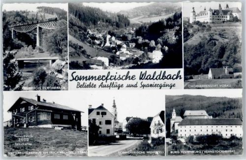 Rieglerviertel Zeilbrücke in Rohrbach, Chorherrenstift Vorau, Wenigzell, Burg Festenburg, Wetterkoglerhaus am Hochwechsel, Waldbach
