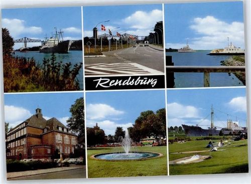 Rendsburg Fotoabzug, Nord-Ostsee-Kanal, Abfahrt E3, Fähre Nobiskrug, Berufsschule, Schiffsbrückenplatz, Mini-Golfplatz
