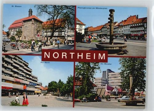 37154 W3410 Northeim - St. Blasien, Pfennigbrunnen, Münsterplatz, Markt, Münster