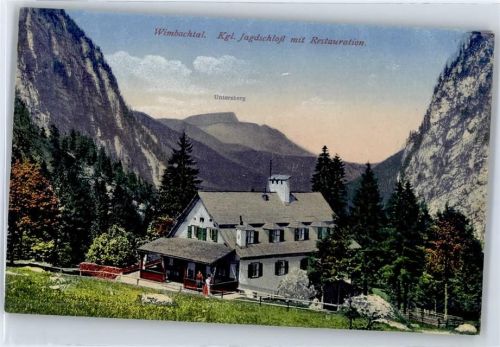 Ramsau Kgl. Jagdschloß mit Restauration, Wimbachtal