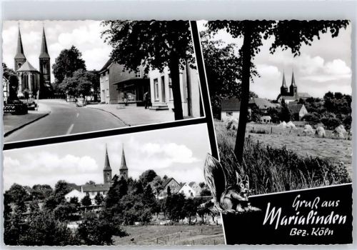 51491 W5063 Marialinden - Kirche, Ortsansicht