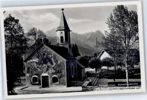 82467 W8100 Partenkirchen Gebrauchsspuren Sebastianskirche