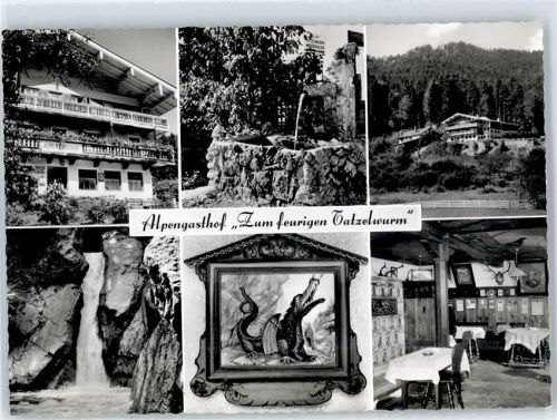 83727 W8163 Bayrischzell - Althistorische Gaststätte Zum Tatzelwurm