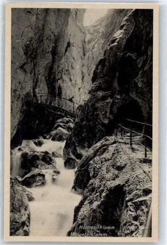 Garmisch-Partenkirchen Höllental-Klamm Bogenbrücke Nr 228