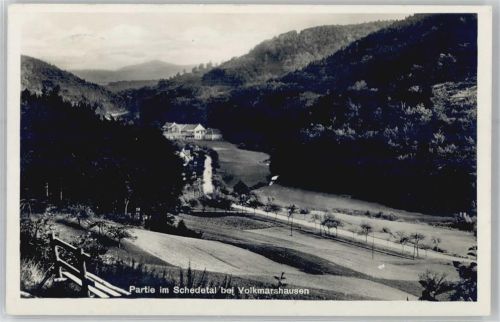 Volkmarshausen Partie im Schedetal, Landpoststempel