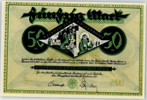 Notgeld 50 Mark , Dortmund