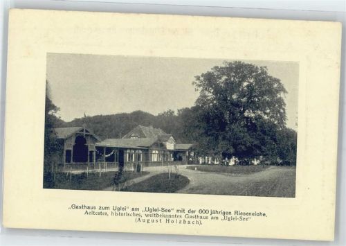 23701 W2420 Eutin - Gasthaus zum Uglei am Uglei See mit der 600 jährigen Rieseneiche