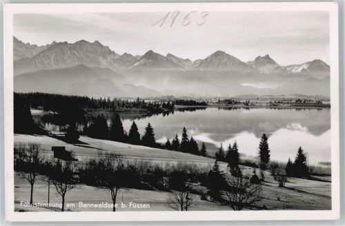 Füssen Föhnstimmung am Bannwaldsee