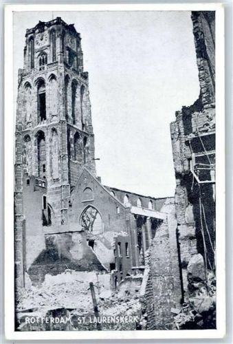Rotterdam Bombardement 1940 , St. Laurenskirche