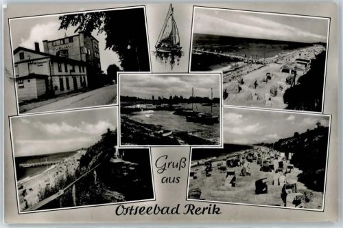 18230 O2572 Ostseebad Rerik - Strand, Hafen, Kurhaus