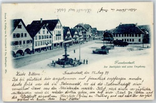 Freudenstadt Der Marktplatz und seine Umgebung