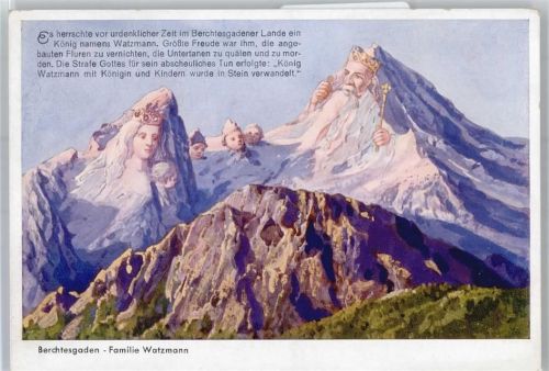 Berchtesgaden Berggesichter Familie Watzmann