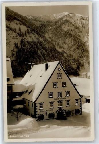 Ettal Gasthof, Bräustüberl, Winteraufnahme