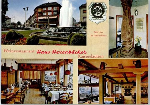 67655 W6750 Kaiserslautern - Wein Restaurant Haus Hexenbäcker