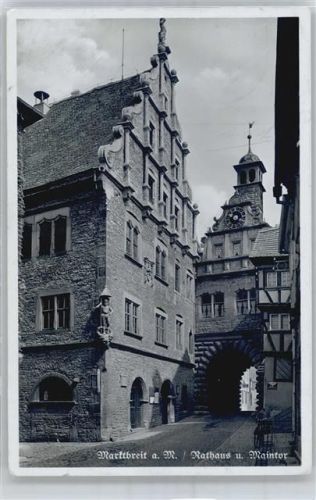 Marktbreit Rathaus u.Maintor