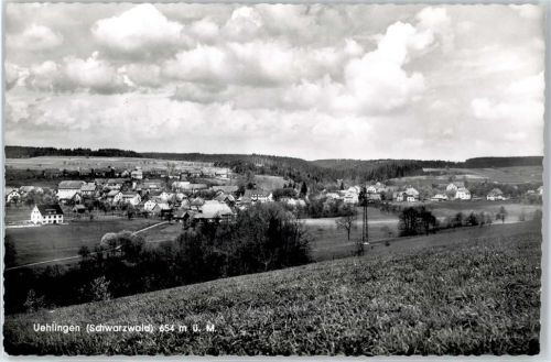 79777 W7899 Ühlingen - Kirche, Ortsansicht