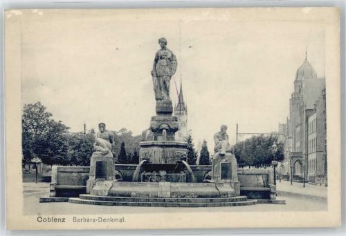 Koblenz Barbara-Denkmal, Brunnen