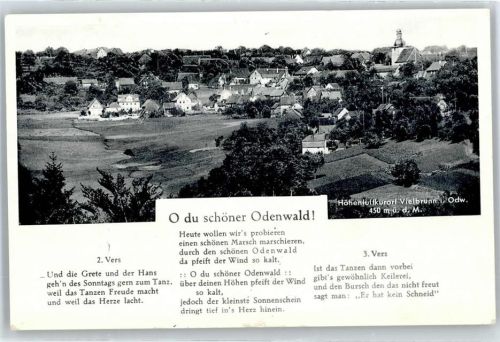 Vielbrunn Liedtext O du schöner Odenwald