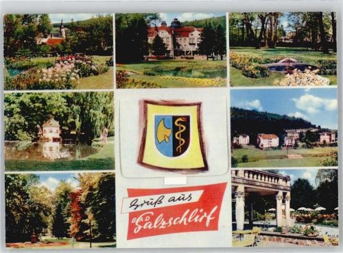 Bad Salzschlirf Leporello, Teilansichten, Wappen