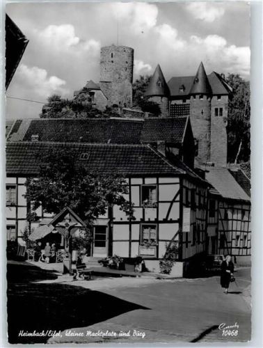 Heimbach Ortsansicht, Kleiner Marktplatz, Burg