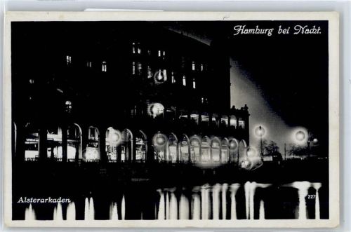Hamburg Hamburg bei Nacht, Alsterarkaden