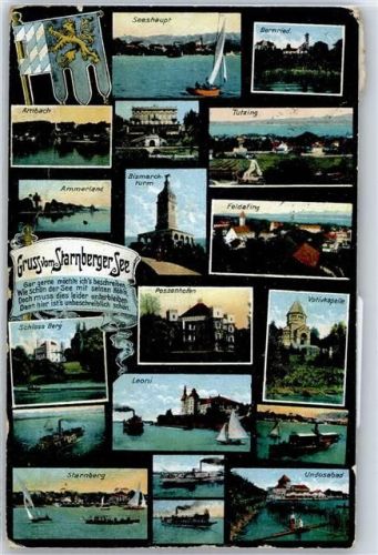 Starnberg Mikroskop-Postkarte