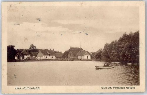 Bad Rothenfelde Teich, Ruderer, Forsthaus