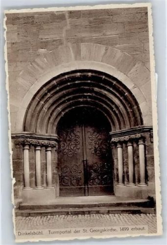 Dinkelsbühl Turmportal der St. Georgskirche