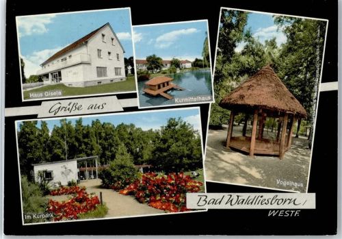 59555 W4780 Bad Waldliesborn - Haus Gisela, Kurmittelhaus, Vogelhaus, Kurpark