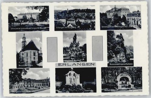 Erlangen Schloss, Orangerie, Neustädter Kirche,