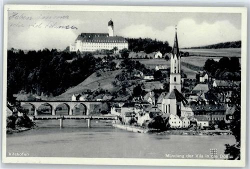 Vilshofen Eisenbahnbrücke, Vilsbrücke, Vorstadt, Kloster Schweiklberg, Stadtpfarrkirch
