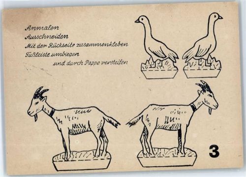 Gans Bastelkarte