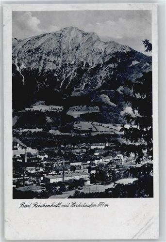 Bad Reichenhall Totalansicht mit Berg Hochstaufen