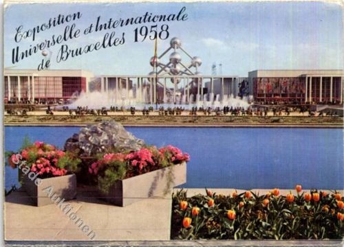 Brüssel Ausstellung 1958, Leporello mit 8 Ansichtskarten