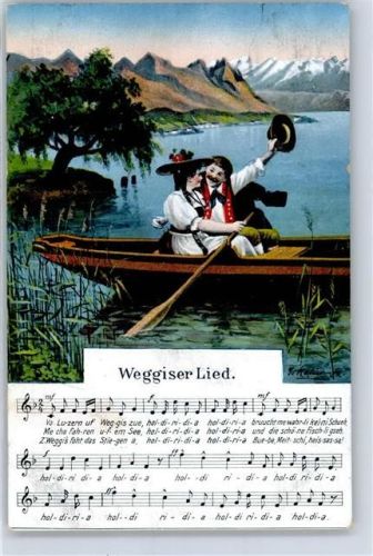 1914 Weggiser Lied Frau Boot