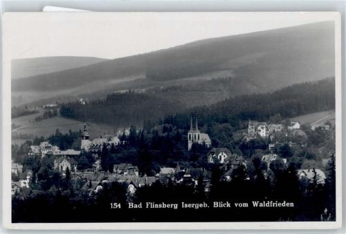 Bad Flinsberg Blick vom Waldfrieden, Schlesien