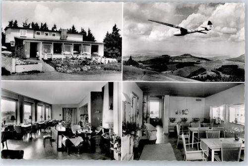 36129 W6412 Wasserkuppe , Kr Fulda - Gasthof Peterchens Mondfahrt, Segelflugzeug