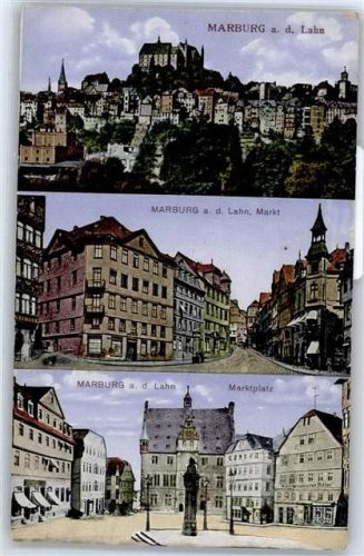 Marburg Burg, Markt, Marktplatz, Denkmal