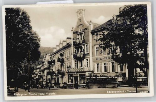 65388 W6229 Schlangenbad , Taunus - Hotel Victoria, Rheingauer Straße