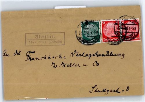 Vietz Witnica - Landpoststempel Massin